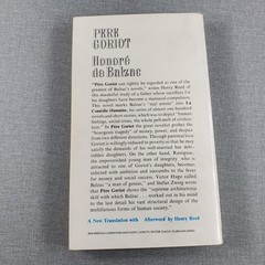 Pere Goriot Honore de Balzac 1962 Fourth Printing Signet Classic