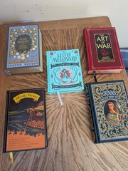 Lot of 5 Classic Books Decorative Leatherbound Barnes & Noble Canterbury