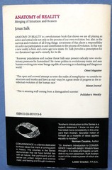 Anatomy of Reality : Merging of Intuition and Reason by Jonas Salk (1984, Trade