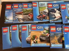 LEGO CITY Lot of 55 Manuals Instructions Booklets Only – See photos for set