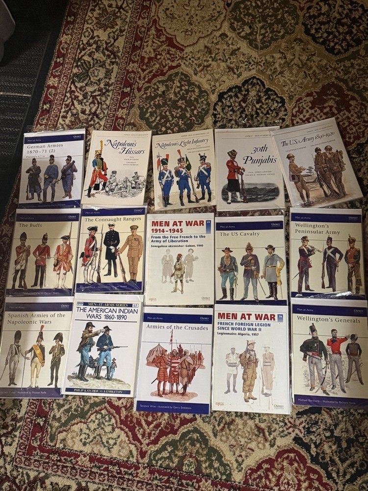 Osprey Men-at-Arms Various Series Illustrated Military War Book Lot of 69