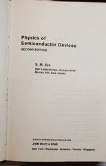 Physics of Semiconductor Devices Second Edition Hardcover Book 1981 S. M. Sze