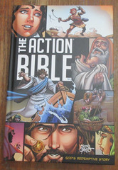 THE ACTION BIBLE Various Bible Stories In Comic Book Style Illus SERGIO CARIELLO