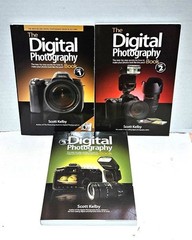 The Digital Photography Book Volume 1-3 by Scott Kelby 2006-2009 PB 1st Ed.