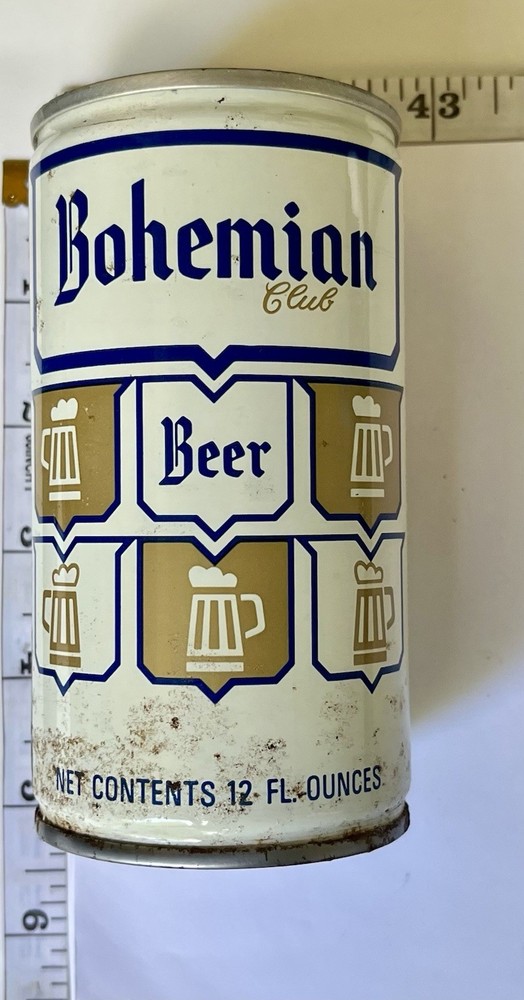 1970’s Bohemian Club Beer Can 12oz Aluminum BREWING COMPANY PORTLAND OREGON