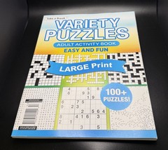 Take A Break Variety Puzzles Adult Activity Book Large Print 100+ Easy & Fun NEW