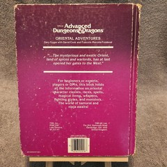 Oriental Adventures AD&D #2018 Advanced Dungeons and Dragons 1985 TSR Hardcover