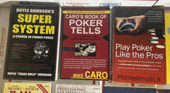 Lot of 22 Poker Books W/ Brunson, Sklansky, Hellmuth, Miller -Clean Great Titles