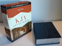KJV King James Version Study Bible Holman Indigo (Blue) LeatherTouch Indexed
