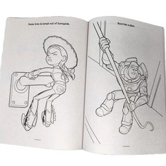 Set of 2 Disney Pixar Toy Story Buzz Lilo & Stitch Alien Color Coloring Book Lot