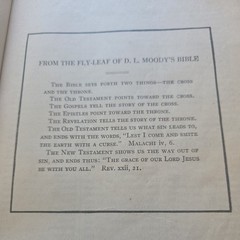 1901 HOLY BIBLE RED LETTER EDITION OLD AND NEW TESTAMENT LARGE TYPE U.S.A.