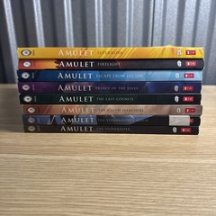 Lot 8 AMULET Books #1-8 Complete Series Set by Kazu Kibuishi Graphic Novels tpb