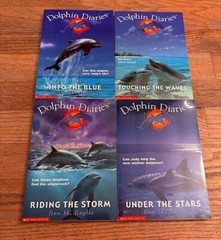 Dolphin Diaries Ben M. Baglio Boxed Box Set of 4 Books 1-4 Lot Paperback