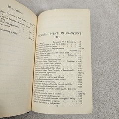 Autobiography Of Benjamin Franklin & Other Papers Set Of 2 Vintage Hardcover