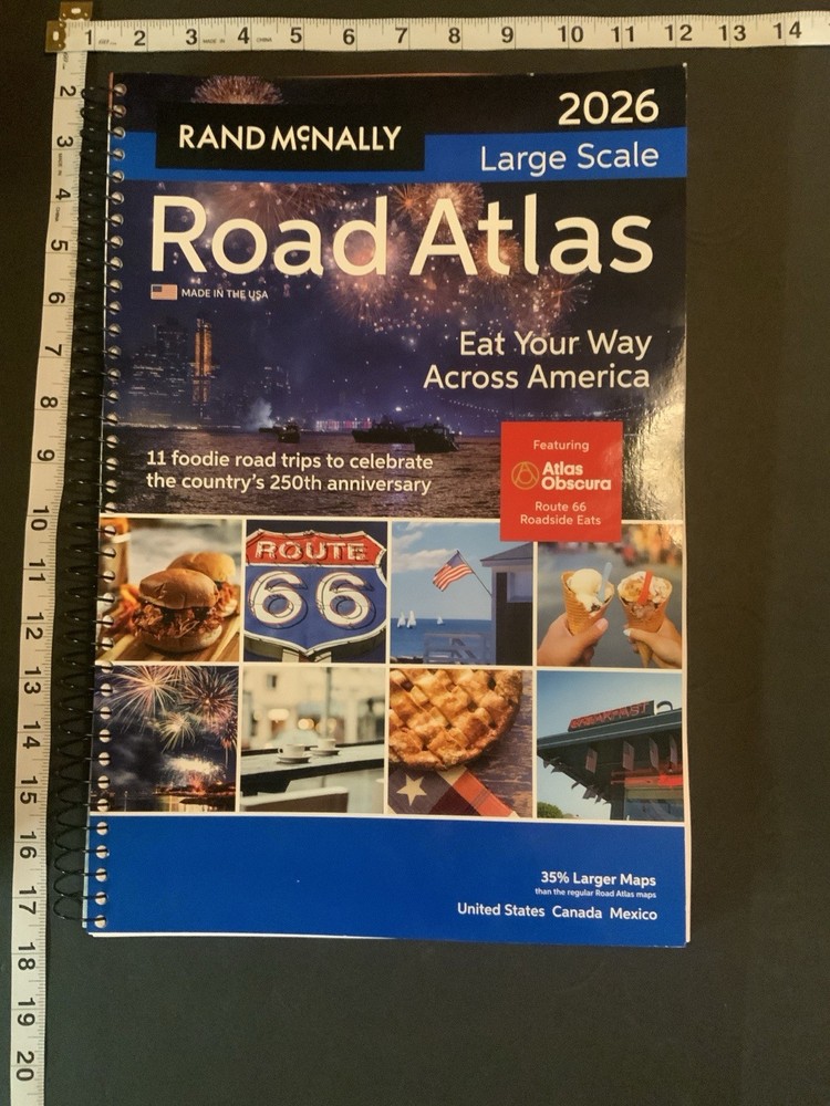 Rand McNally Road Atlas Large Scale 2026 : United States, Canada, Mexico…