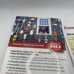 Frommer’s New England 2006 Paul Karr Maroon PB Travel Guide Map USA Illustrated