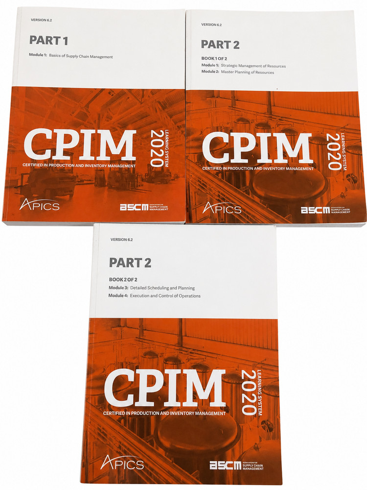 APICS CPIM Learning System 2020 V6.2 Part 1 & 2 Complete 3 Book Set