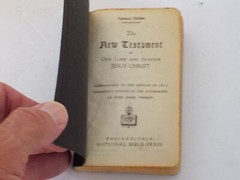 Bible New Testament of our Lord and Savior Jesus Christ 1941 National Press