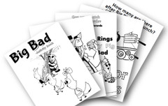 DIGITAL CONTENT- 2025 Big Bad Coloring & Activity Book 30+ Pages PRINTING REQ’D
