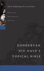Zondervan NIV Naves Topical Bible – Hardcover – GOOD