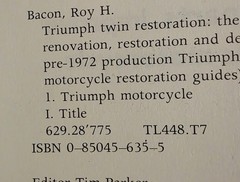Triumph Twin Restoration by Roy Bacon Paperback 1977 Illustrated Motorcycles