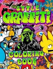 Style Graffiti Coloring Book for All Ages, New, 279x216mm, Fun Art Activity