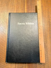 Italian Language Bible, Sacra Bibbia, Reformation-era Diodati, Hardcover