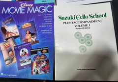 Disney Songs for Cello | total of 6 Cello Sheet Music Books Mixed Lot Very Good