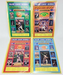 MLB ALL-STAR MASKS AND POSTER BOOKS – 8 BOOKS! – FULL SET! – NEW IN WRAP!