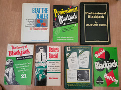 7 Vintage BLACKJACK BOOKS by K. Uston, Thorp, Wong, Griffin ,Newman, Einstein,