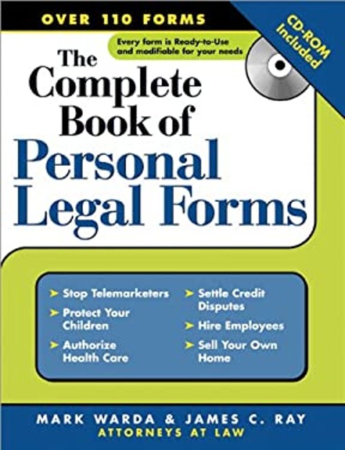 Complete Book of Personal Legal Forms Hybrid James C., Warda, Mar