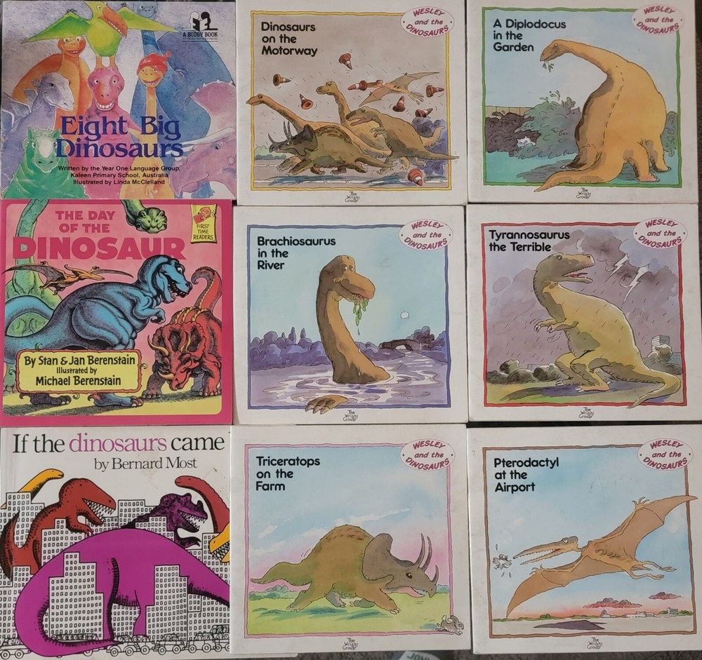Dino Books For Kids Lot Of 9