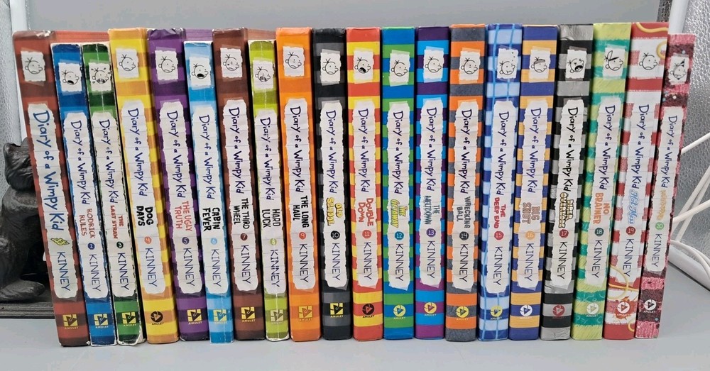 Set of #1-20 in order DIARY OF A WIMPY KID Hardcover & Paperback Book Lot Kinney