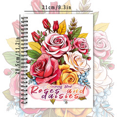 Spiral Coloring book -30 Sheets adult coloring book, 11.3 x 8.3 inches, 100g thi