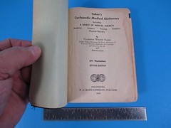1944 Taber’s Cyuclopedic Medical Dictionary Hardcover Book 109 Pages