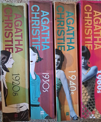 Agatha Christie LOT of 4 Ominbus paperbacks: 1920s,1930s,1940s,1960s