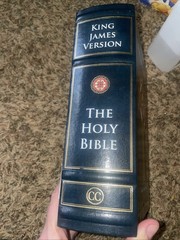 THE HOLY BIBLE King James Version Book KJV Canterbury Classics Leather Bound HC