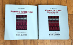 ~Vintage JJ Pizzuto’s Fabric Science 7th Edition Textbooks Swatch Kit 1999