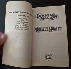 Cormac Mac Art & Kull – Robert E. Howard Library Vols I & II – Baen