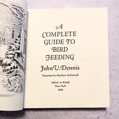 Bird Feeding Guide John V Dennis 1994 Knopf Paperback Backyard Birding Book