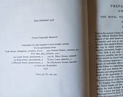 Royal Naval Medical Services Vols I & II Administration (1954) Operations (1956)