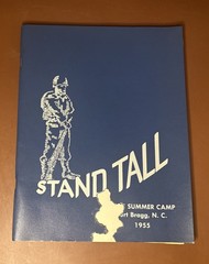 1955 ROTC Summer Camp Yearbook Fort Bragg, NC – w/ News Clippings, Training Memo