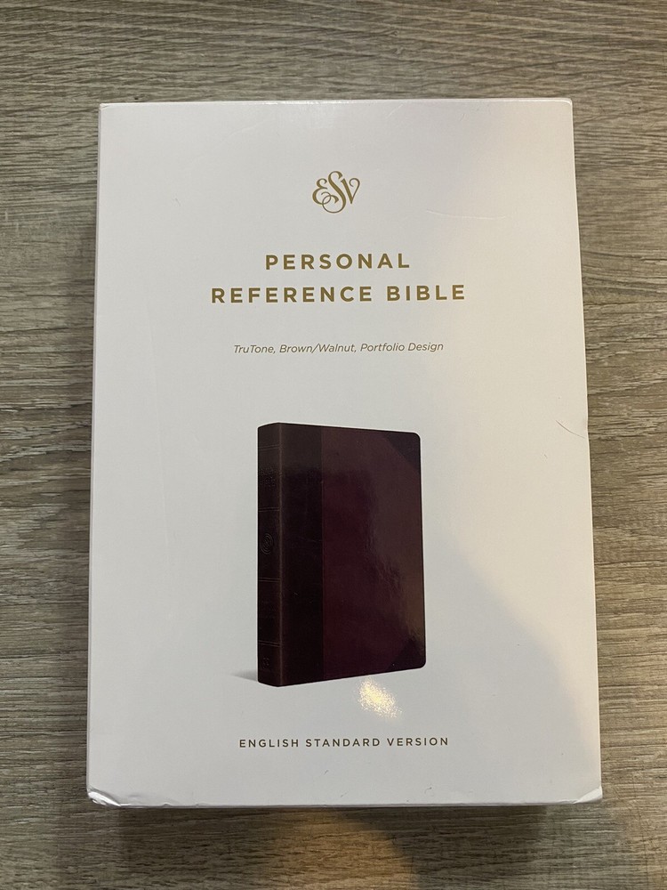 ESV Personal Reference Bible English Standard TruTone Brown/Walnut New Open Box