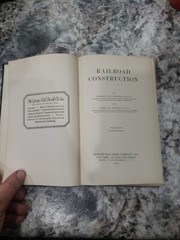 Railroad Construction (1913), Crandall, Charles Lee,Barnes, Fred Asa, 1st Ed 4th