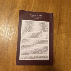 TIMELESS IN TIME: SRI RAMANA MAHARSHI, A BIOGRAPHY By A R Natarajan 1st Edition