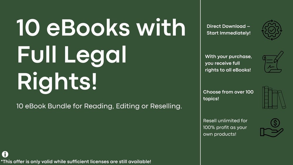Premium 10 E-Book Collection – Full Rights to Resell, Edit, and Profit