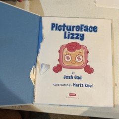 PictureFace Lizzy HARDCOVER BOOK BY JOSH GAD NOT SIGNED LIKE NEW!
