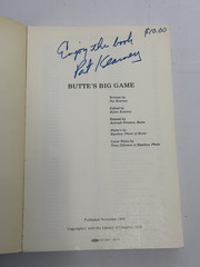 Pat Kearney Signed 1989 Paperback Butte’s Big Game Butte Central vs. Butte High