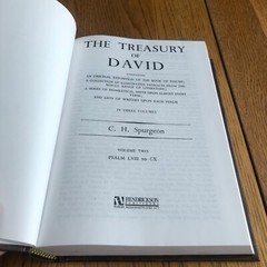 Treasury of David: Wisdom Of The Psalms: Volume 2-3, Charles Spurgeon, 1990 HC