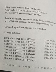 KJV Holy Bible Gift Edition Christian Art Publishers Gray Leather Lion Crest